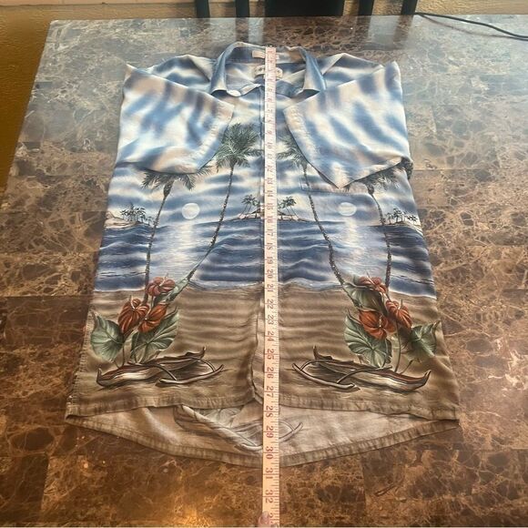 Campia Moda Mens Size M Shirt Hawaiian Palms Beach Tropical​​​​​​​ - Picture 7 of 7